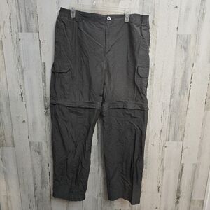 Columbia Men's Dark Gray Cargo Pants With Zip Off Legs Size Large